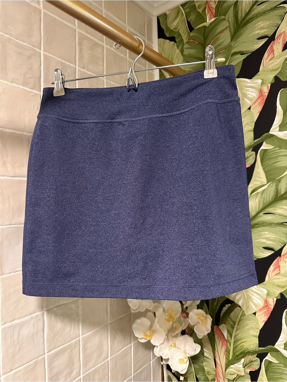 CALIA activewear skort in heathered navy blue - S